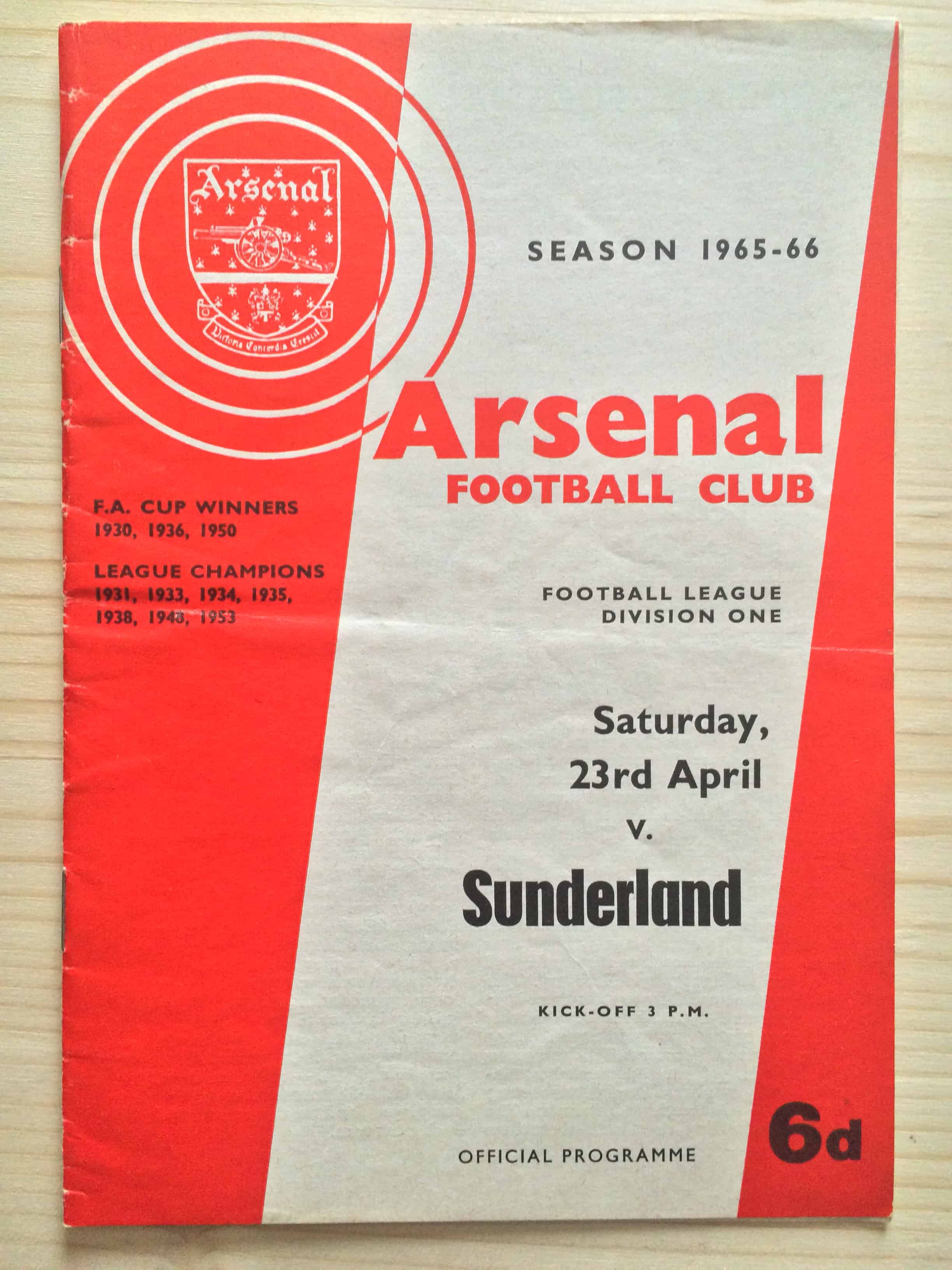 Arsenal FC v Sunderland FC